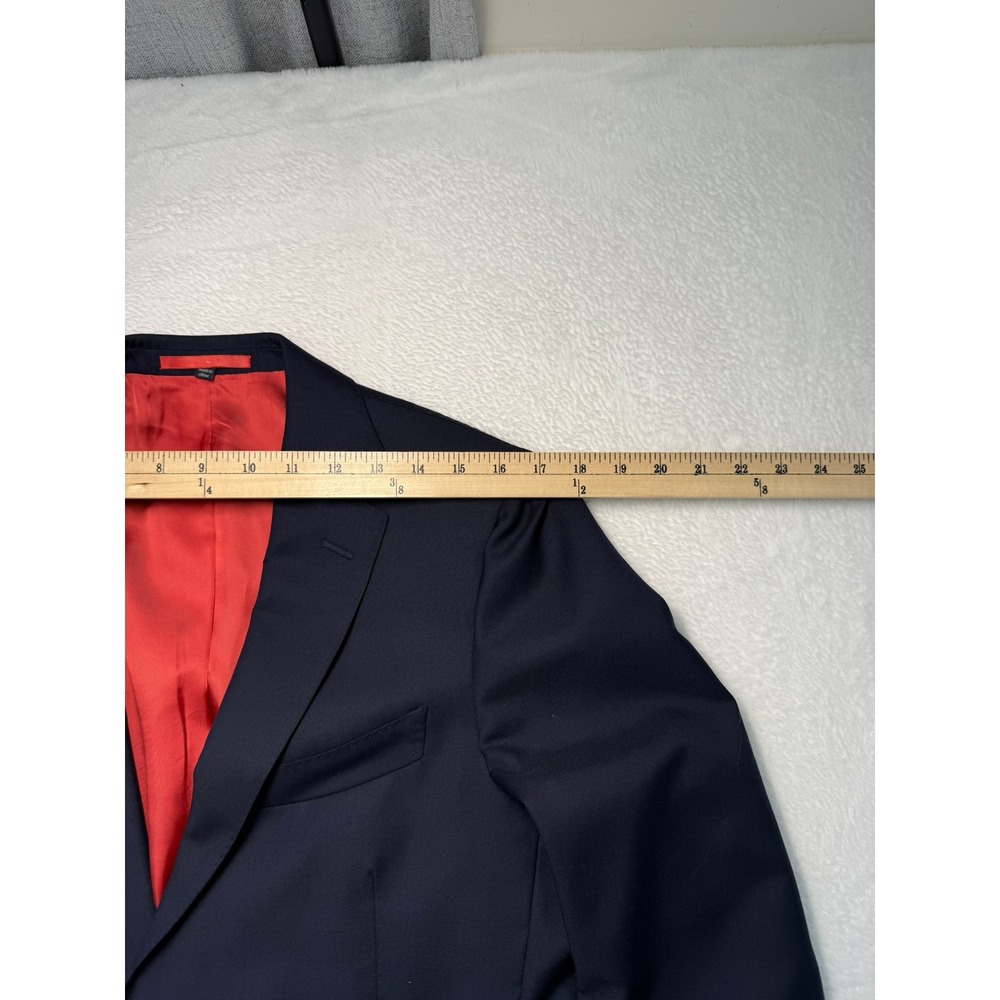 SuitSupply Navy Wool Blazer 36S Vitale Barberis Canonico Surgeon Cuffs Slim Fit - Picture 11 of 12